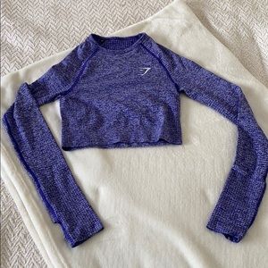Gymshark Long Sleeve Crop Top - XS